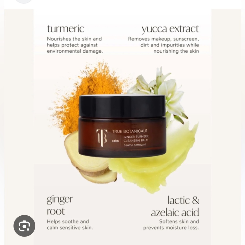 True botanicals Chebula extreme cream and ginger turmeric cleansing balm bundle